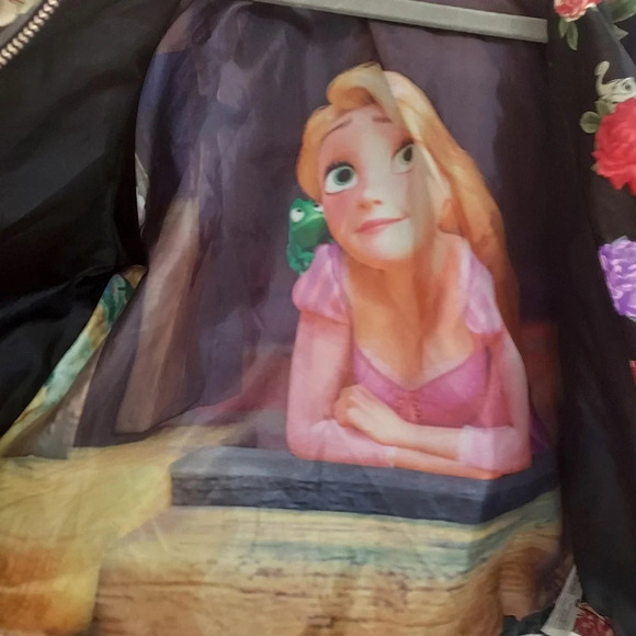 Disney Rapunzel Faux Leather Moto Jacket for Girls in Size 9/10 Large - Picture 11 of 12